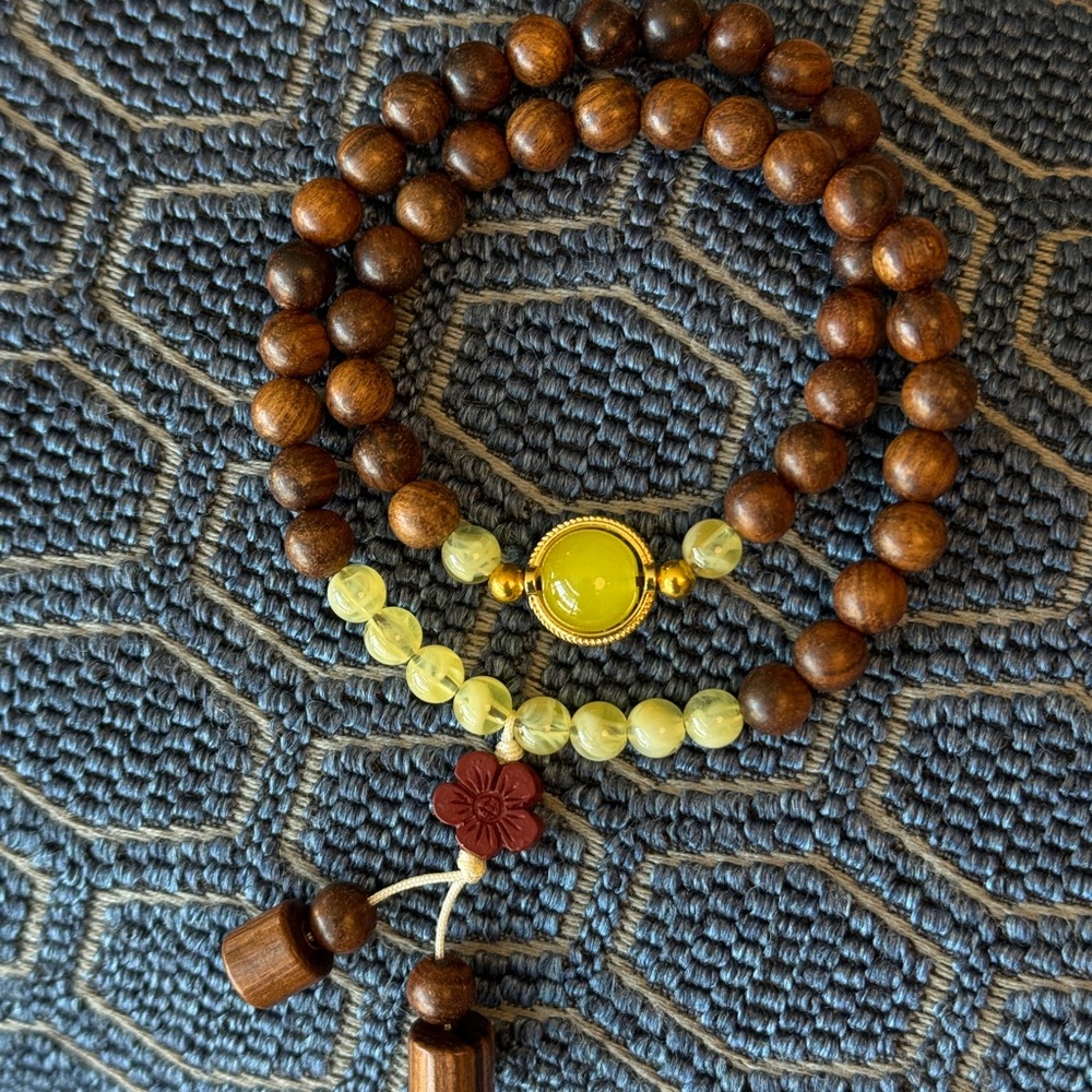 🌼 Huanghuali Blossom Mala Bracelet